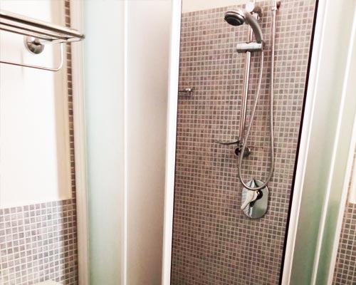 Bathrooms with shower box