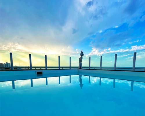 View from the water's edge