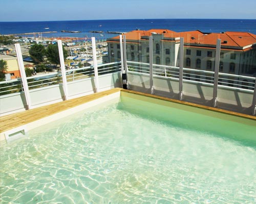 The panoramic swimming pool