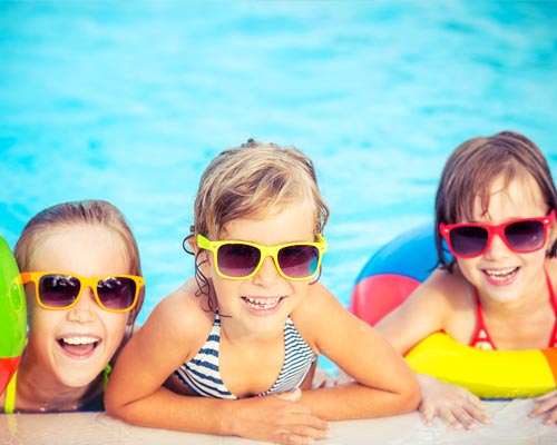 Children in the pool