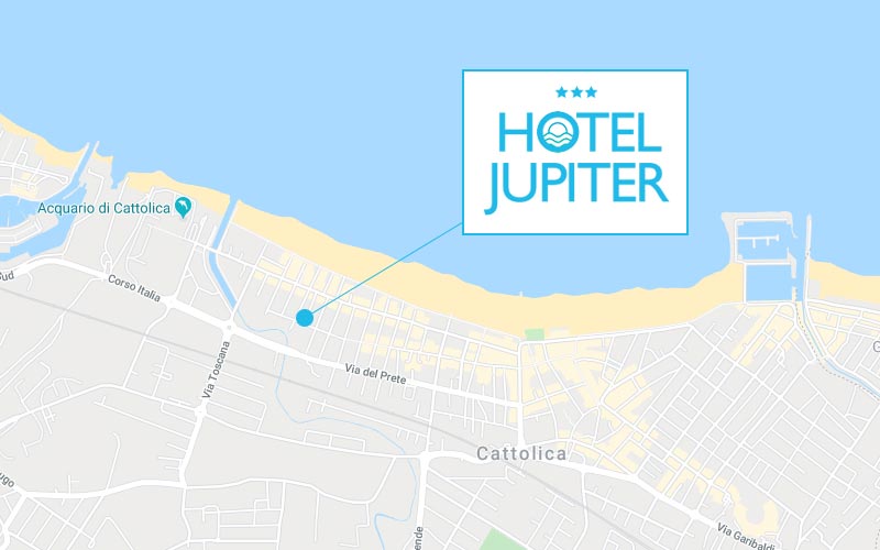 Where is the Hotel Jupiter in Cattolica