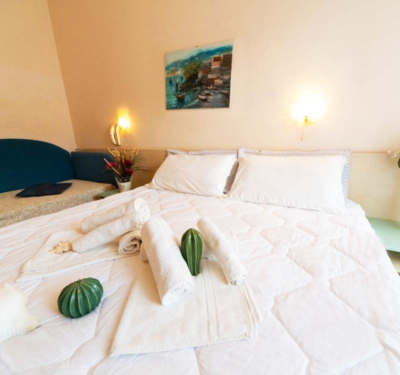 The rooms of the Hotel Jupiter in Cattolica