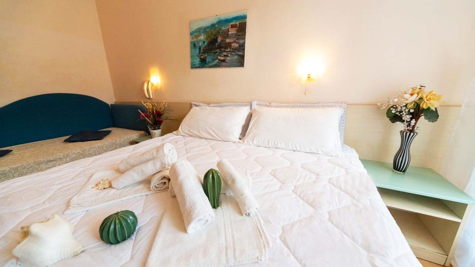The rooms of the Hotel Jupiter in Cattolica