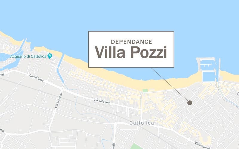 Dove si trova la Dependance Villa Pozzi a Cattolica