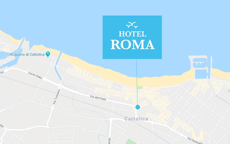 Dove si trova l'Hotel Roma a Cattolica