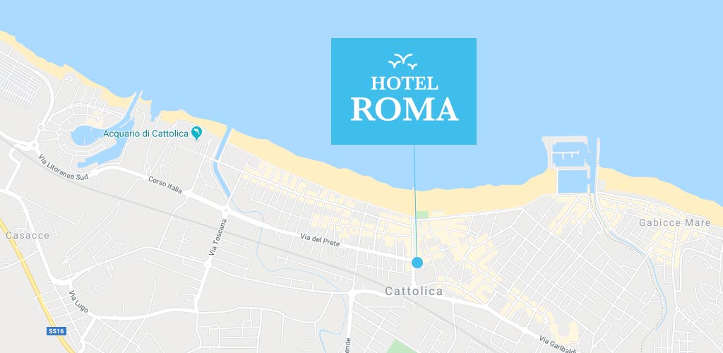 Dove si trova l'Hotel Roma a Cattolica